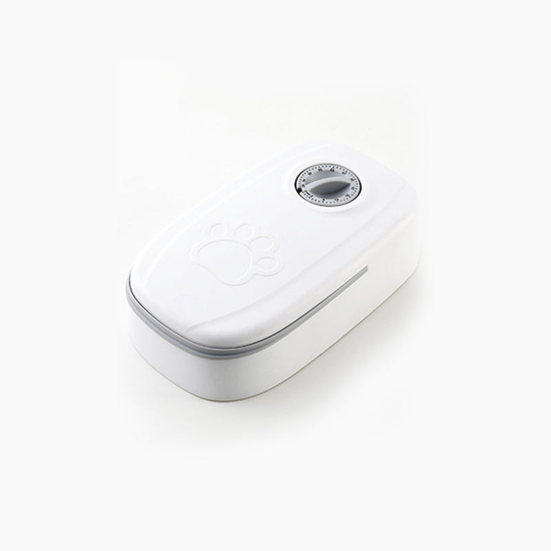 distributeur de croquettes pour chat 1 gris