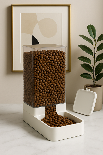 distributeur de croquettes pour chat croquettes