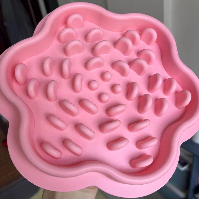 gamelle anti glouton chat rose claire