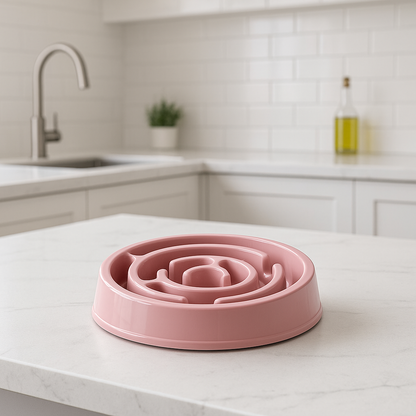 gamelle anti glouton slowfeed rose